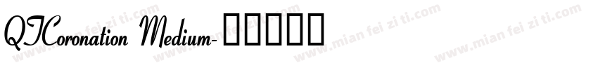 QTCoronation Medium字体转换
